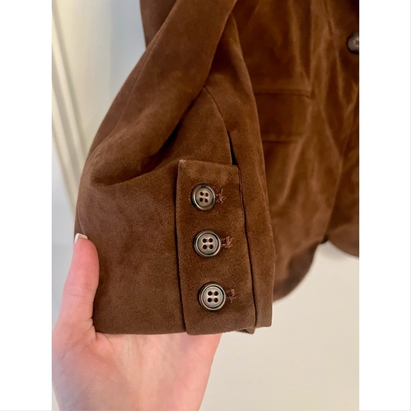 We The Free Paper Cut Faux Suede Blazer | Brown Bear - Picture 5 of 9